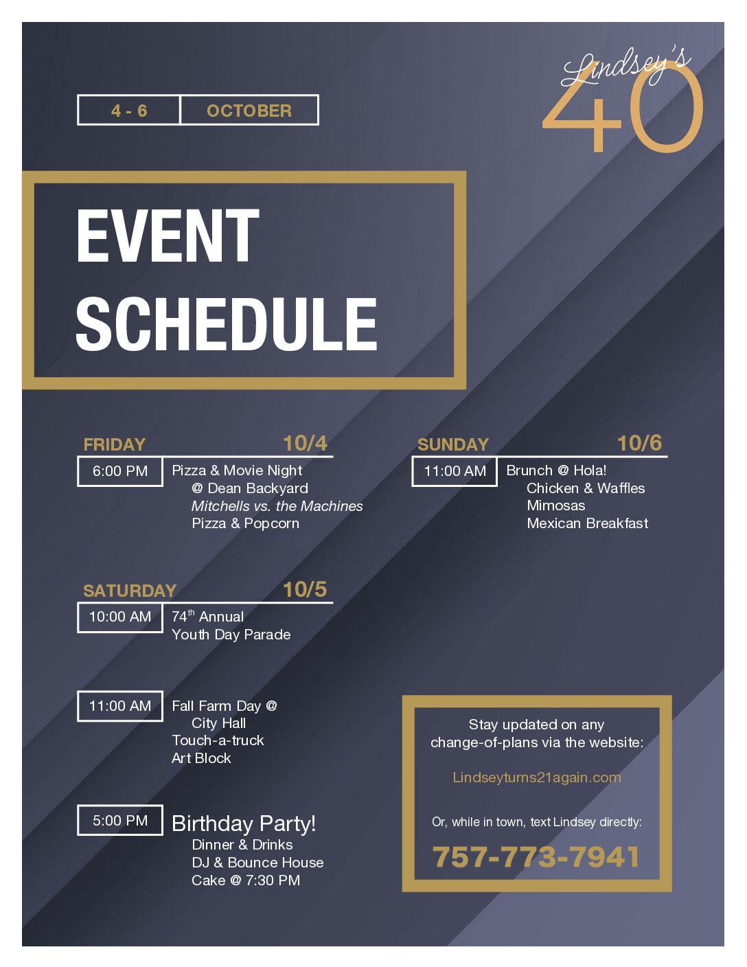 Event Schedule